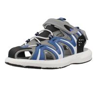 Primigi Homme B&g Rapid Sand. Sandale de Sport, Gris Noir Bleu, 35 EU