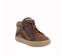 Primigi Play Round Chaussures à Lacets, Cuir Marron foncé, 25 EU Étroit