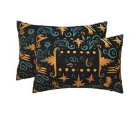 Primitive Pillows Protectors Set of 2 Decorative Cushion Case Breathable Pillowcase for Decor Bedroom Patio 40X60Cm