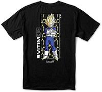 Primitive Skate x Ball Z Men's V%e%g%et%a Glow III Short Sleeve t Shirt Damen Kurzarm Black(X-Large)