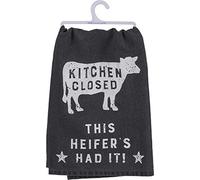 Primitives by Kathy Home Decor Torchon de Cuisine en Coton, 71,1 cm carré