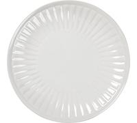 Primitives by Kathy Lot de 4 assiettes cannelées en grès couleur crème