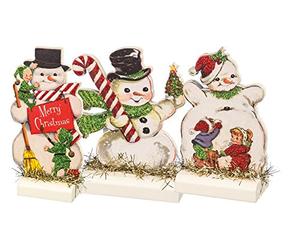 Primitives by Kathy Panneau Box, Bonhomme de neige rétro., 4.750