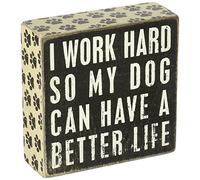 Primitives by Kathy Panneau en Bois, Blanc, carré de 12,7 cm