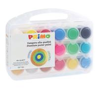 Primo 258tb18fmp Gouache Liquide Fluo Et Métallisée. Mallette Multifunction. 18 Couleurs De 25 Ml.