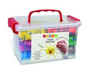 PRIMO 298ED24GF Batonnet de pate a modeler a jouer sans gluten, en mallette de 24, 6 couleurs. G
