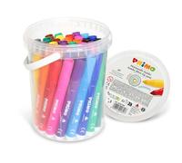Primo - 36 Feutres à Pointe large de 7,6 mm, lavables pour enfants +3 Ans, 12 Multicolores, Parfaits pour Colorier, dessiner, et Travaux Manuels, Adaptés pour Papeterie et Fournitures, non Tachent