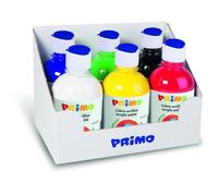 PRIMO 400TA6ASS Lot de peinture acrylique 6 flacons de 300 ml avec bouchon doseur.