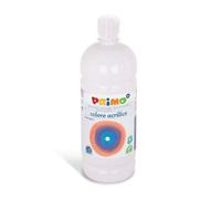 Primo 404TA1000100 1000ml Blanc Bouteille peinture acrylique - Peintures acryliques (Blanc, Bouteille, CE, 1000 ml)