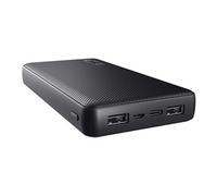 Primo - Banque d'alimentation - 20000 mAh - 74 Wh - 15 watt - 3 A - Fast Charge - 3 connecteurs de sortie (2 x USB, USB-C) - sur le câble : Micro-USB