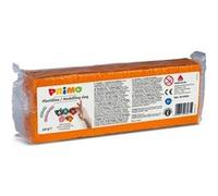 PRIMO Pâte à modeler 550 g - 10 couleurs (orange) avec 2 spatules