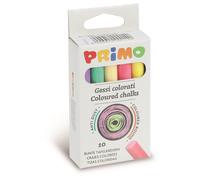 Primo Boîte En Carton De 10 Craies Colorées Non Poussiéreuses