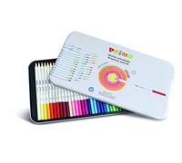 PRIMO - Crayons de Couleur enfants +3 Ans et Artistes, Mine Ø3,8 mm, 36 Couleurs Pro Dégradables et Pleines, Couleurs pour enfants pour Colorier, Travaux Créatifs, Set de Crayons Papeterie