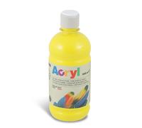 Primo Flacon Soft Plastique Peinture Acrylique Fine Fluo 500 Ml Jaune Primaire 201