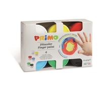 Primo Gouache Aux Doigts En Pot De 50g X 6 Couleurs