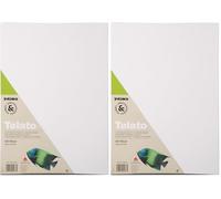 PRIMO Hobby & Professional - Toile Peinture en 100% Cartons Entoilés 25x35x0,4, Toile à Peindre pour Peinture Acrylique, Aquarelle et Huile, Papier Aquarelle et Couleurs - Acid Free ne Jaunit Pas