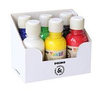 PRIMO Hobby & Professionnel - Peinture Acrylique Artistes +14 Ans, 6 Couleurs pour Peinture Textile 125 ml, Peinture Textile Permanente Opaque, Vernis Acrylique Loisirs Créatifs Adultes Made in Italy