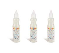 Primo Lot De 3 Flacons De 80 Ml De Colle Transparente À Base DEau, Avec Bec Verseur