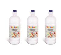 Primo Lot De 3 Flacons De Colle Vinylique Avec Bouchon Doseur 1000 G