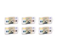 Primo Lot De 6 Pastilles D¿Aquarelle Fine En Godet Rempla¿Able, 12 Couleurs. ¿ 30 Mm
