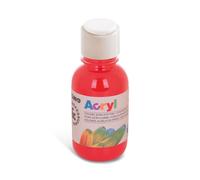 Primo Morocolor Couleur acrylique 125 ml Rouge vermillon Prêt à l'emploi avec bouchon distributeur