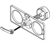 PRIMO Gabarit de perçage pour boîtier de cloison P102 1 pc(s)