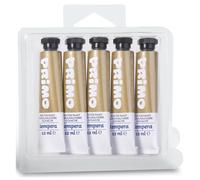 Primo Pack 5 Tubes Aluminium 12ml Peinture Gouache Or 920