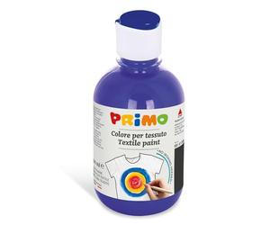 PRIMO - Peinture Acrylique, 1 Bouteille de 300 ml avec Couleurs Enfants +4 Ans pour Peindre les Tissus, Couleurs pour Peinture Textile Permanente Couvrante pour Loisirs Créatifs, Made in Italy