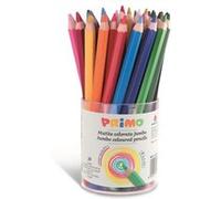 PRIMO Pot de 36 crayons de couleur géants hexagonaux, laqués 12 couleurs. Ø 5.5mm G