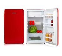 PRIMO PR152RKR Réfrigérateur Table Top Rétro - Pose Libre - 93L - E - Rouge