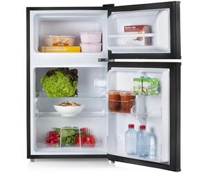 PRIMO PR157FR Réfrigérateur Table Top - 87L, Réfrigérateur Congélateur - Energie E, Noir