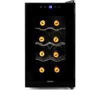 Primo Cave à vin PR169WK – Pose libre 8 bouteilles – Classe E – Noir