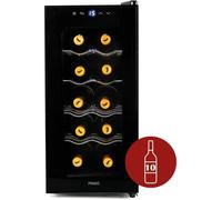 PRIMO PR170WK Cave à Vin - Pose Libre - 10 Bouteilles - Classe E - Noir