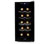 Primo Cave à vin PR170WK – Pose libre, 10 bouteilles, Classe E, Noir