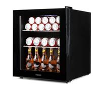 PRIMO PR178BC Réfrigérateur à boissons - Minibar - Mini réfrigérateur - Porte vitrée - Pose libre - 46L - D - Noir