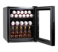 Primo Réfrigérateur à boissons PR178BC, Minibar 46 L, porte vitrée, pose libre, classe D, noir