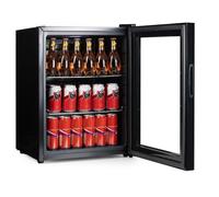 PRIMO PR179BC Réfrigérateur à boissons - Minibar - Mini réfrigérateur - Porte vitrée - Pose libre - 60L - D - Noir