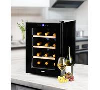 PRIMO PR190WK Cave à Vin - 12 Bouteilles - Classe F - Pose Libre - Noir