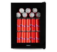 PRIMO PR193BC Réfrigérateur à boissons - Minibar - Mini réfrigérateur - Porte vitrée - Pose libre - 33L - C - Noir