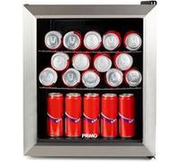 PRIMO PR194BC Réfrigérateur à boissons - Minibar - Mini réfrigérateur - Porte vitrée - Pose libre - 46L - C - Noir Noir G