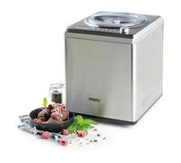 PRIMO PR408IM Sorbetière - Machine à glace - Auto-congelante - Avec Compresseur - 2L - Argent