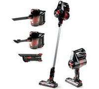 Primo Aspirateur balai PR504SV 3-en-1 sans fil, 40 min, 22,2 V Li‑Ion — Noir/Rouge
