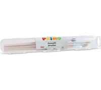 Primo PRIMO - 10 brosses en poils de poney (5 rondes, 5 plates)