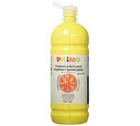 PRIMO - Températures lavables pour enfants +3 Ans et Adultes, 1L, Couleurs de Haute Qualité pour enfants, Adaptées à la Peinture sur Tissus, Verre, Papier, déales pour les Travaux Créatifs et Loisirs