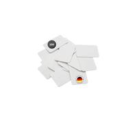Primo24® Lot de 100 rondelles de qualité supérieure - Blanc - 60 x 40 x 1,5 mm - Fabriqué en Allemagne - Entretoises, cales en plastique - Brides d'écartement - Tête de vitrage - Cales de montage