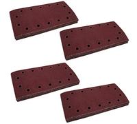 PrimoCraft Lot de 80 feuilles abrasives 115 x 230 mm pour ponceuse orbitale - 14 trous - Grain 40/80/120/180/220 - Lot de 80 feuilles abrasives