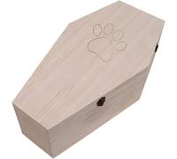 PrimoLiving Cercueil en bois naturel XXL pour grands animaux - Fermeture métal solide - Qualité supérieure