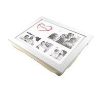 PrimoLiving P-793 Plateau avec Cadre Photo - 43 x 32,5 x 8 cm - Plateau comme Support pour Ordinateur Portable - Canapé ou Plateau de lit