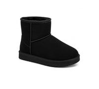 Primtex Bottes fourrées Femme Forme Boots Basse à Fourrure synthétique-37,37 EU,Noir