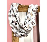 Primtex Grand foulard femme doux motif chats en pull - cat's lover en viscose